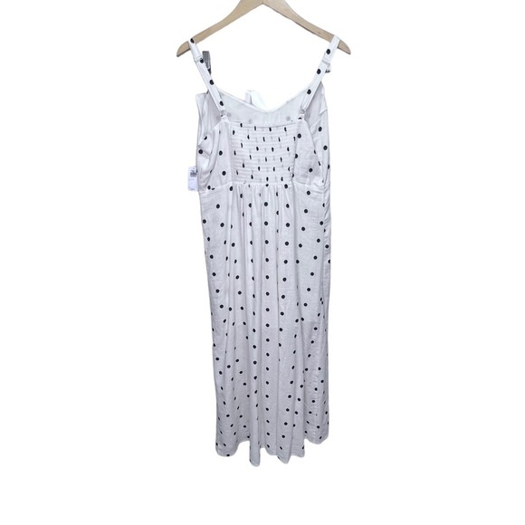 Old Navy Linen Ruffle Polka Dot Maxi Dress Size Large NWT - Picture 7 of 10